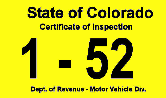 (image for) 1952 Colorado Inspection Sticker